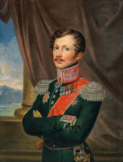 中将パウル・アンドレアス・エドラー・フォン・レンネンカンプフの肖像 1790-1857, 1833. 作： Leopold Fertbauer