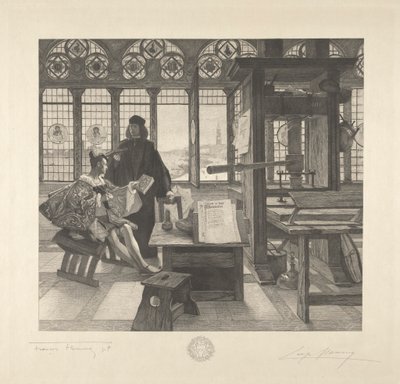 プリンター付きグロリエ Aldus Manutius 作： Leopold Flameng