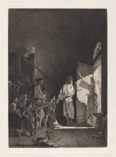 新約聖書の一場面 作： Leopold Flameng, after Alexandre Bida