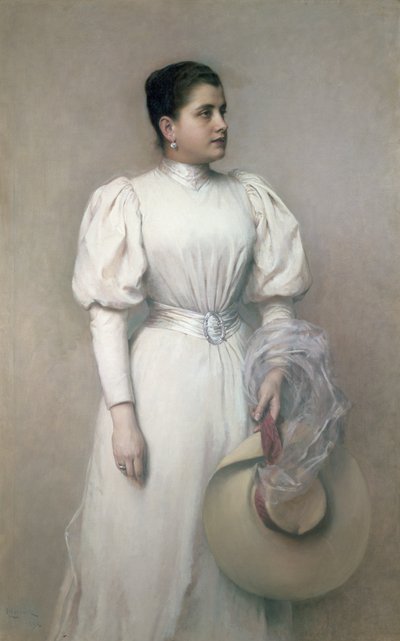 マリーレナード、ホフオペラのオペラ歌手、キンスキーの妻、1893年 作： Leopold Horovitz