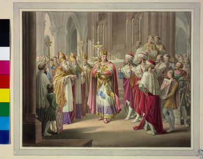国王選出 1273年 作： Leopold Kupelwieser