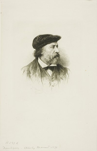 ドービニーの肖像 作： Leopold Massard