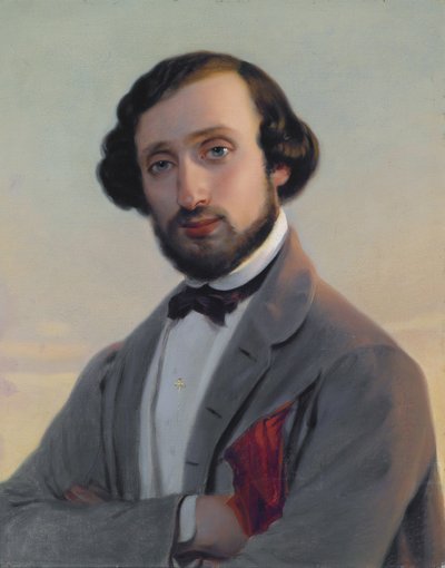 ルートヴィヒ・アウグスト・フランクル・フォン・ホッホヴァルトの肖像（1810-1894） 作： Leopold Pollak