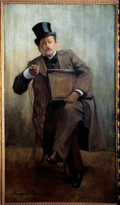 ジョルジュ・コートリーヌ(1858-1929)の肖像 作家 レオポルド・スティーブンス(1866-1935)の絵画 20世紀 日。1,6x0,8 m パリ、カルナヴァレ美術館 - ジョルジュ・コートリーヌ（1858-1929）の肖像（作家）。レオポルド・スティーヴンス（1866-1935）による絵画、20世紀1.6 x 作： Leopold Stevens