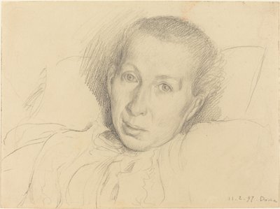 芸術家の妹、マリー・フォン・カルクロイト 作： Leopold von Kalckreuth