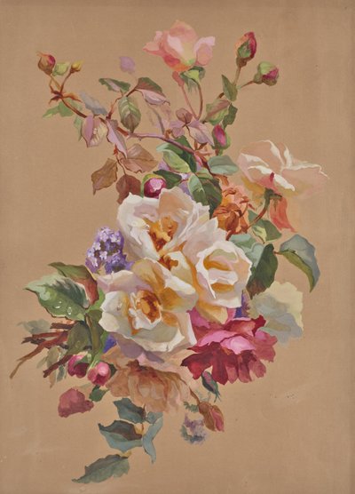 バラと忘れな草 作： Leopold von Stoll