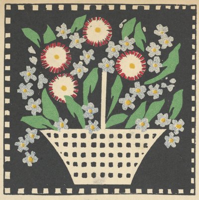 花のバスケット」1907年 作： Leopoldine Kolbe