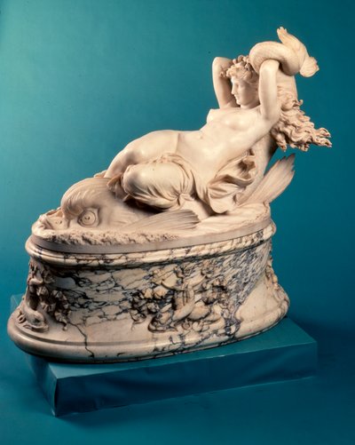 イルカに乗るガラテア、1880年頃 作： Leopoldo Ansiglione