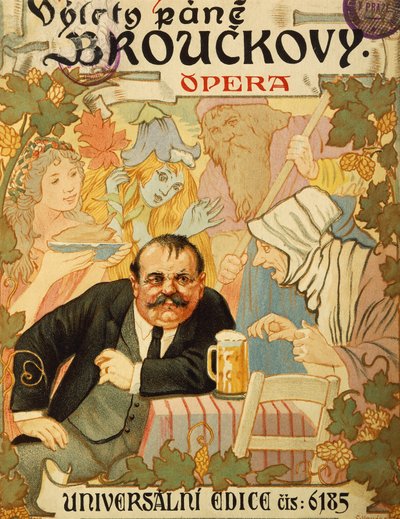 ヤナーチェク作『ミスター・ブルックの旅』のタイトルページ 作： Leos Janacek