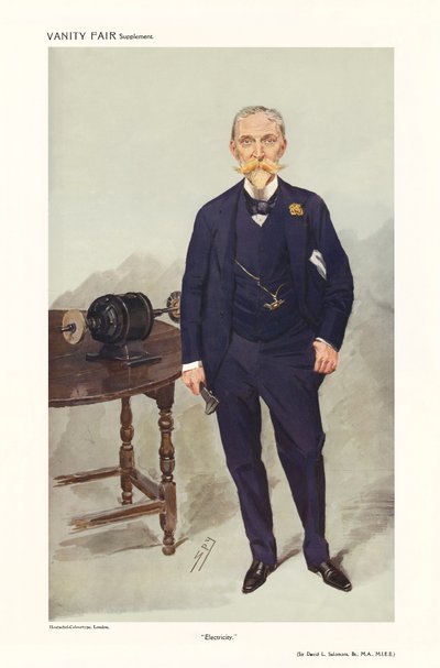 サー・デイヴィッド・ライオネル・ゴールドスミド＝スターン＝サロモンズ - 立像 作： Leslie Matthew (1851-1922) Ward