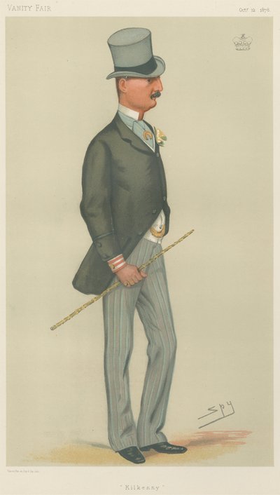 バニティフェア：芝生の信者。 「キルケニー」、オーモンド侯爵、1878 年 10 月 12 日 作： Leslie Matthew Spy Ward