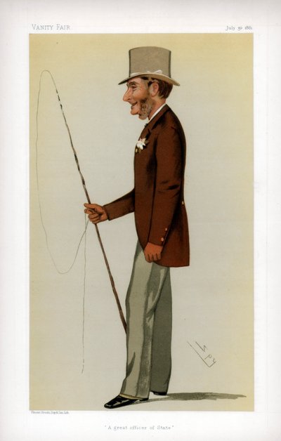 国の偉大な将校、1881 作： Leslie Matthew Ward