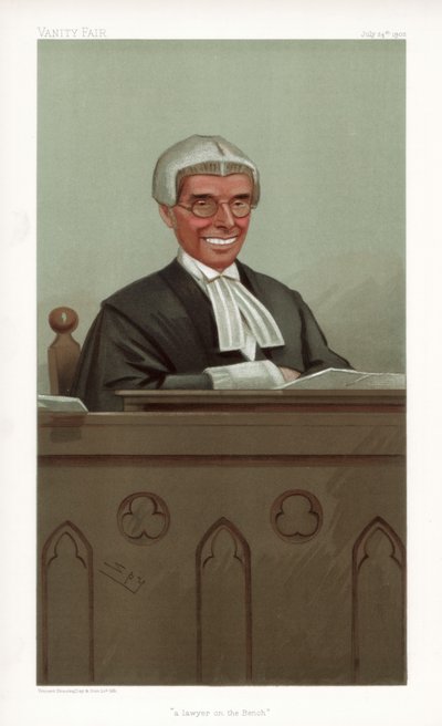 ベンチの弁護士、1902 作： Leslie Matthew Ward