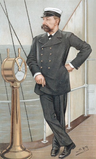 モナコの王子、アルバート1世（1848〜1922年）、アマチュア海洋学者、1900年 作： Leslie Matthew Ward