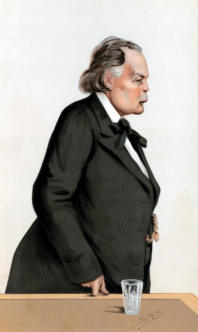 Charles Bradlaugh 1833-1891イギリスの自由思想家および社会改革者 作： Leslie Matthew Ward