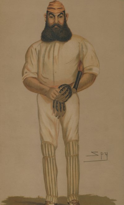 クリケット、1877年。 作： Leslie Matthew Ward