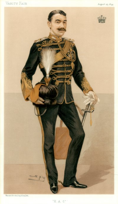 HAC、デンビー伯爵、1894年。 作： Leslie Matthew Ward