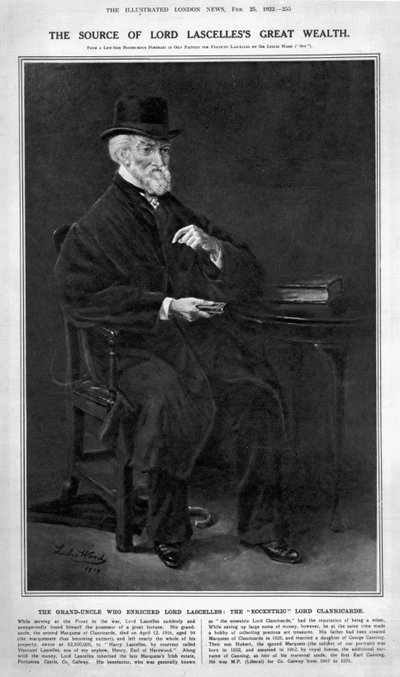 Hubert George de Burgh-Canning、2nd Marquess of Clanricarde、1919 作： Leslie Matthew Ward