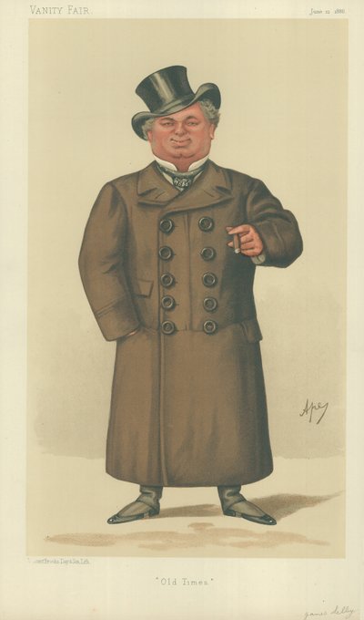 James Selby、Old Times、1886年6月12日、バニティフェア漫画 作： Leslie Matthew Ward