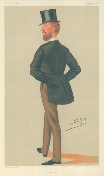 ヘンリーFシン卿、次の息子、1877年5月26日、バニティフェア漫画 作： Leslie Matthew Ward