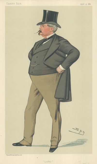 アーサーロフタストッテナム、ロフティ、1882年4月15日、バニティフェア漫画 作： Leslie Matthew Ward