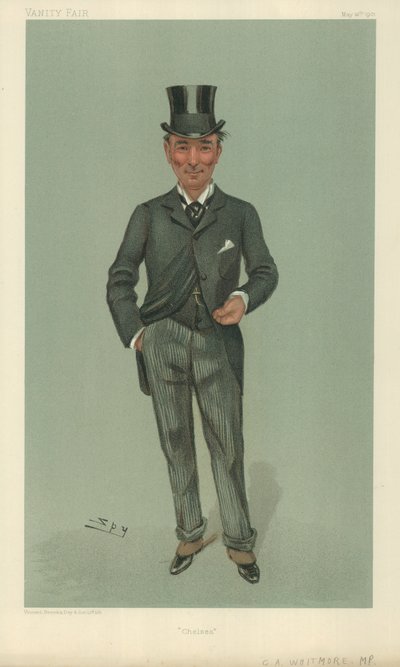 チャールズアルジャーノンウィットモア氏、チェルシー、1901年5月16日、バニティフェア漫画 作： Leslie Matthew Ward
