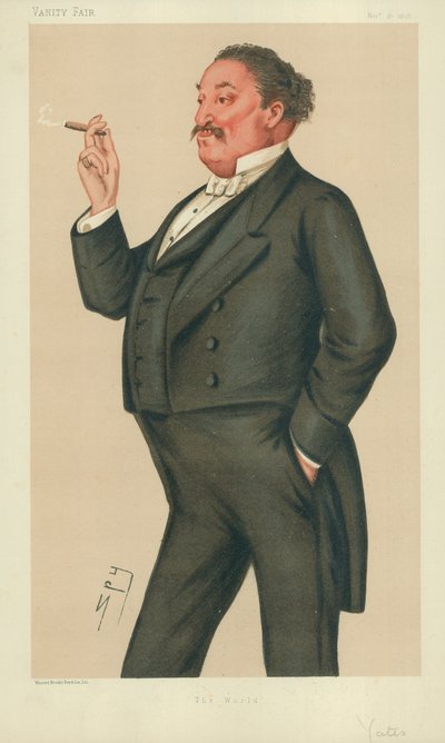 エドモンドホジソンイェイツ氏、世界、1878年11月16日、バニティフェア漫画 作： Leslie Matthew Ward