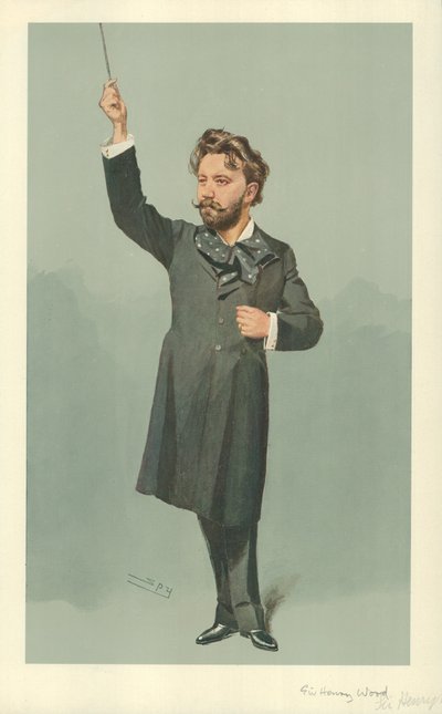 ヘンリーJウッド氏、1907年4月17日、バニティフェアの漫画 作： Leslie Matthew Ward