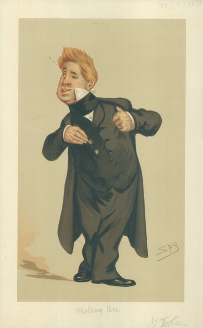 ジョンローレンスツール氏、スペリングビー、1876年7月29日、バニティフェア漫画 作： Leslie Matthew Ward