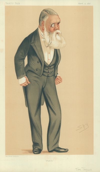 トムテイラー氏、パンチ、1876年3月11日、バニティフェア漫画 作： Leslie Matthew Ward