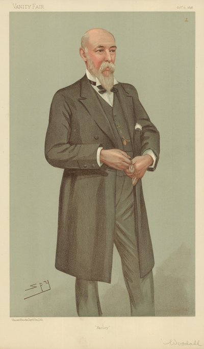 ウィリアム・ウッダル氏、ハンリー、1896年10月15日、バニティフェア漫画 作： Leslie Matthew Ward