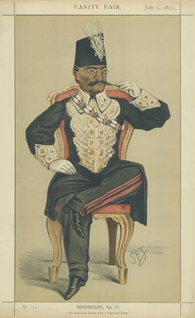 Nasser-Ed-Din-Shah、HIM The Shah of Persia 作： Leslie Matthew Ward