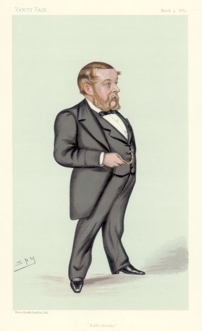 リチャードアンソニープロクター、イギリスの天文学者、数学者、ポピュラーサイエンスライター、1883年 作： Leslie Matthew Ward