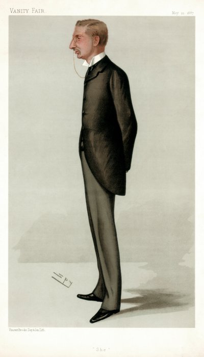 彼女のヘンリーライダーハガード、イギリスの作家、1887年。 作： Leslie Matthew Ward