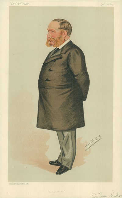 サミュエルウィルソン卿、不法占拠者、1885年1月24日、バニティフェア漫画 作： Leslie Matthew Ward