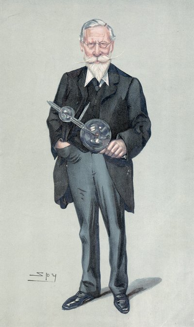 ウィリアム・クロークス卿、イギリスの物理学者および化学者、c1900s 作： Leslie Matthew Ward
