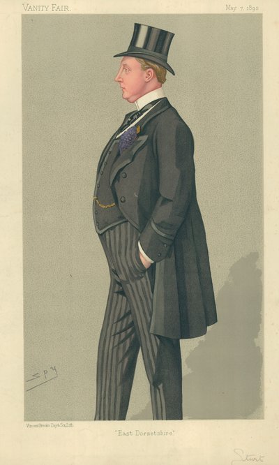 Hon Humphrey Sturt、イーストドーセットシャー、1892年5月7日、バニティフェア漫画 作： Leslie Matthew Ward