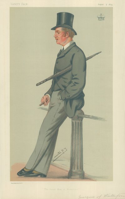 ウォーターフォードの侯爵、ウォーターフォードの偉人、1879年8月9日、バニティフェアの漫画 作： Leslie Matthew Ward