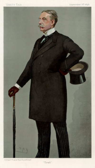 ティラ、ウィリアムスティーブンアレキサンダーロックハート卿、スコットランドの兵士、1898年。 作： Leslie Matthew Ward
