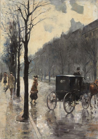 クアフュルステンダム通り、1910 作： Lesser Ury