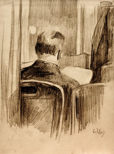 カフェの読者 作： Lesser Ury