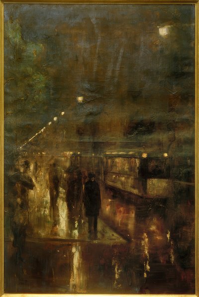 夜行性のベルリン（Nollendorfplatz） 作： Lesser Ury