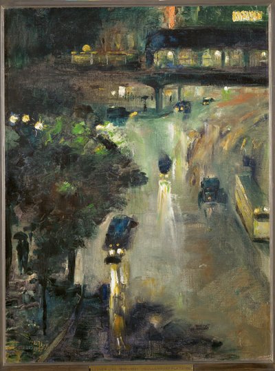 ベルリンのノレンドルフ広場 作： Lesser Ury