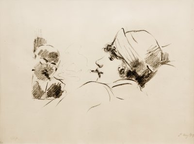 喫煙女性 作： Lesser Ury