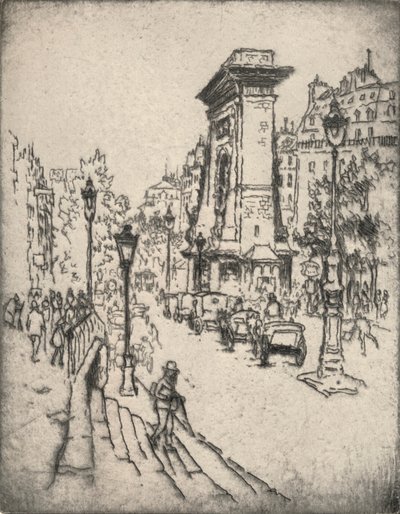 「ポルト・サン・ドニ」、1915年 作： Lester George Hornby