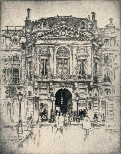 「ヴァロワ門、パレ ロワイヤル」、1915 年 作： Lester George Hornby
