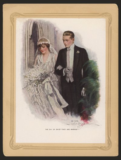 ザ・デイ・オブ・デイズ、彼らは結婚する（カラーリトグラフ） 作： Lester Ralph