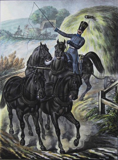 警備隊兵士補給列車旅団、1829 作： Lev Alexandrovich Belousov