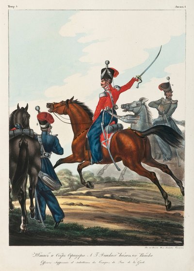 ドンコサック軍の参謀本部長、1830〜1840年代 作： Lev Alexandrovich Belousov