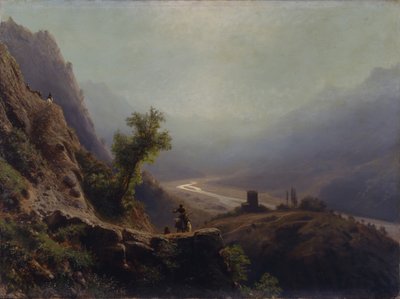 コーカサス山脈、1879年 作： Lev Felixovich Lagorio